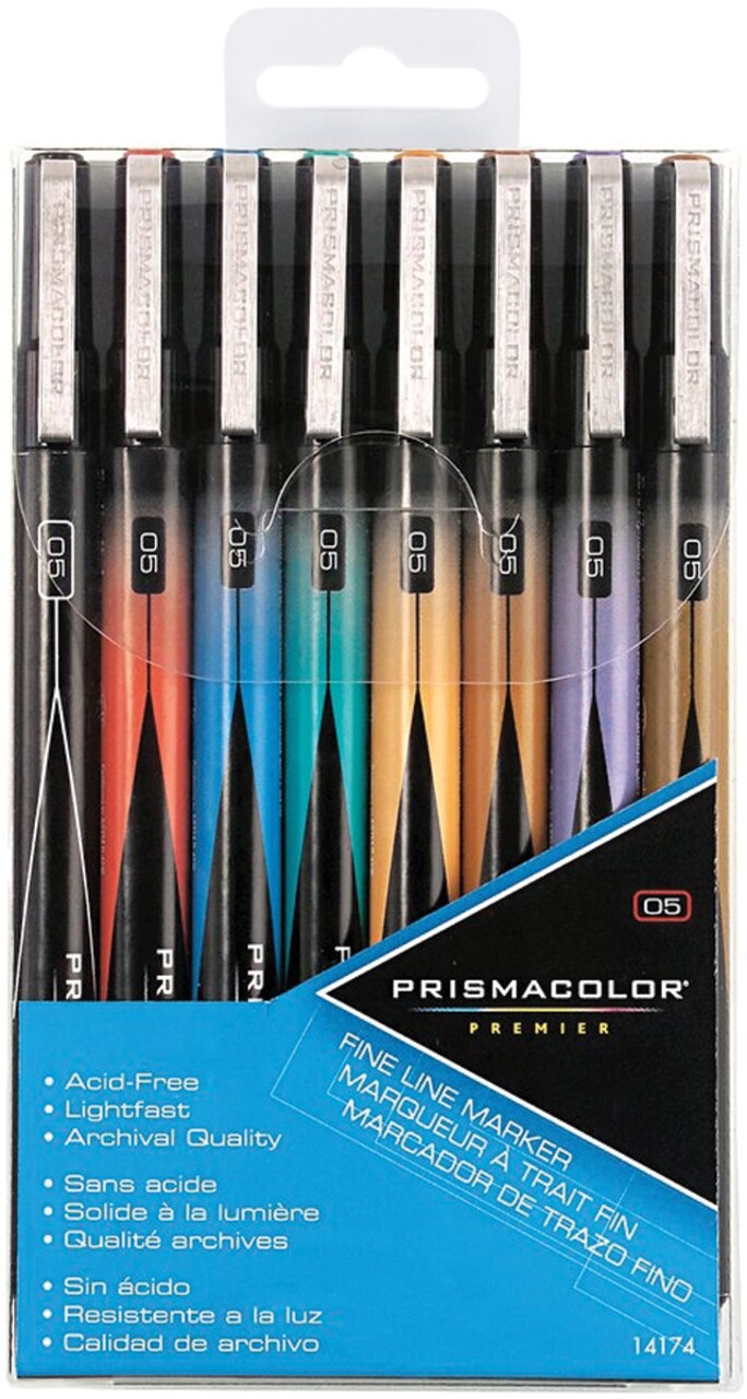 Prismacolor Premier Fine Point Markers 8 Pkg Assorted Colors